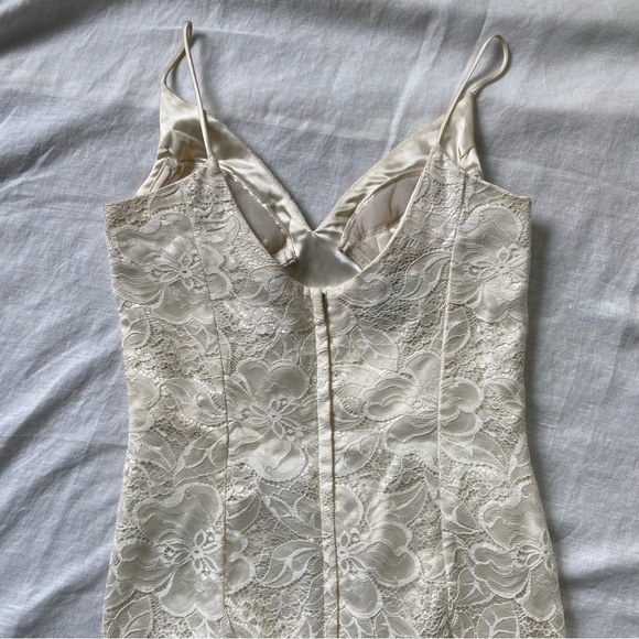 Vintage Jessica McClintock White Lace Dress - Picture 6 of 10